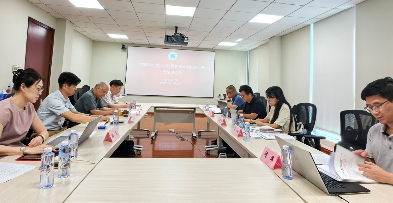 协会召开2025年度水利工程建设优秀质量管理小组成果评价会